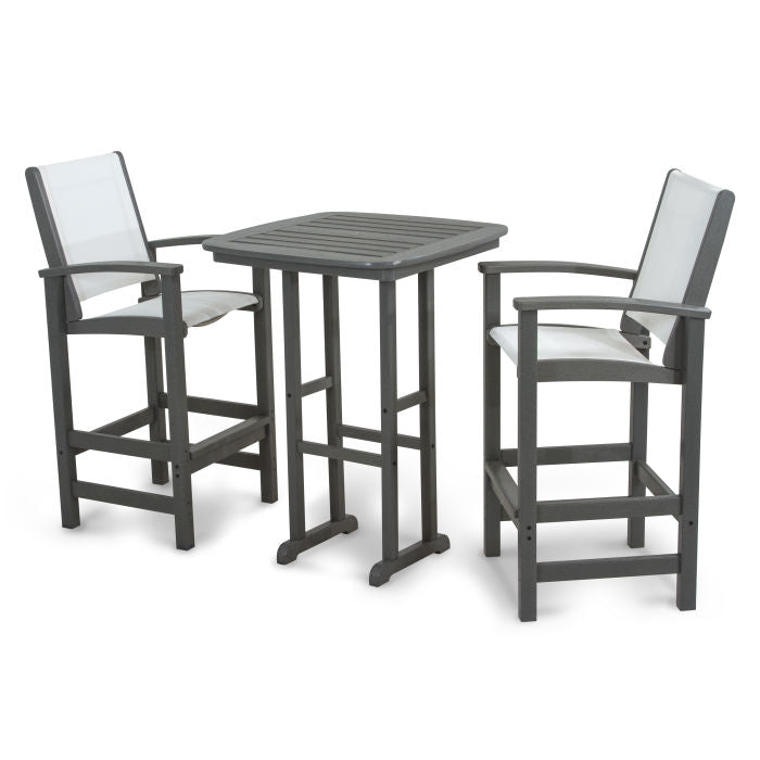 POLYWOOD Coastal 3-Piece Bar Set