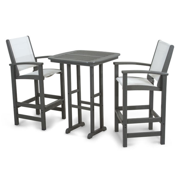 POLYWOOD Coastal 3-Piece Bar Set