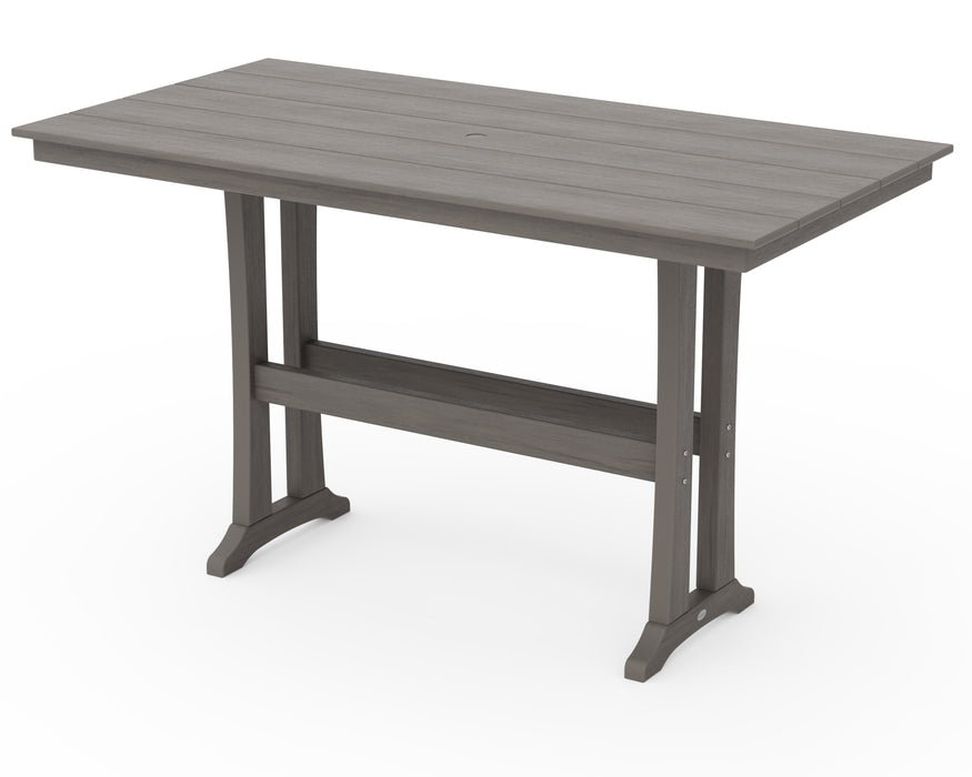 POLYWOOD Farmhouse Trestle 37" x 72" Bar Table