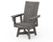 POLYWOOD Modern Curveback Adirondack Swivel Dining Chair