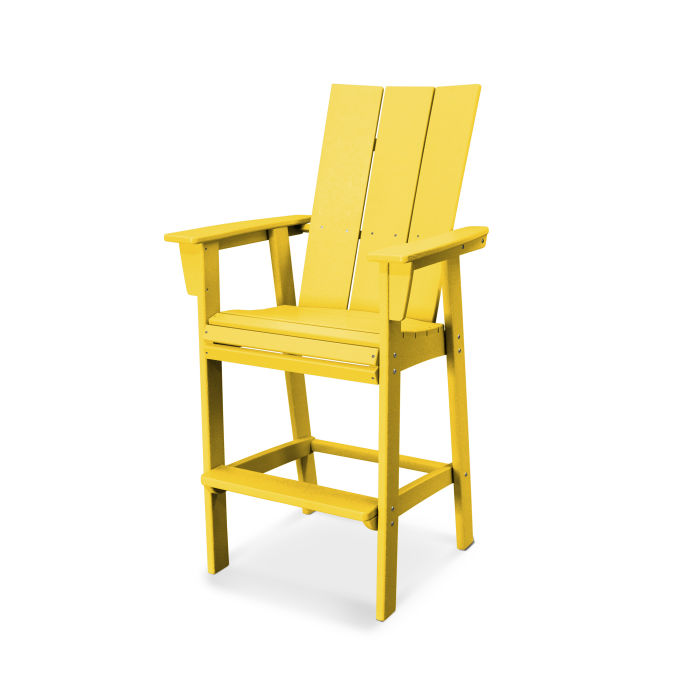 POLYWOOD Modern Curveback Adirondack Bar Chair