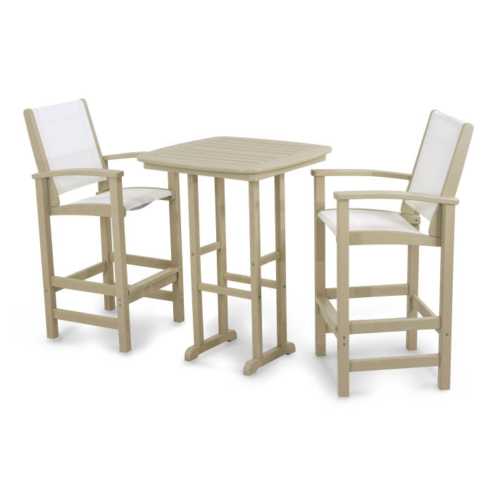 POLYWOOD Coastal 3-Piece Bar Set
