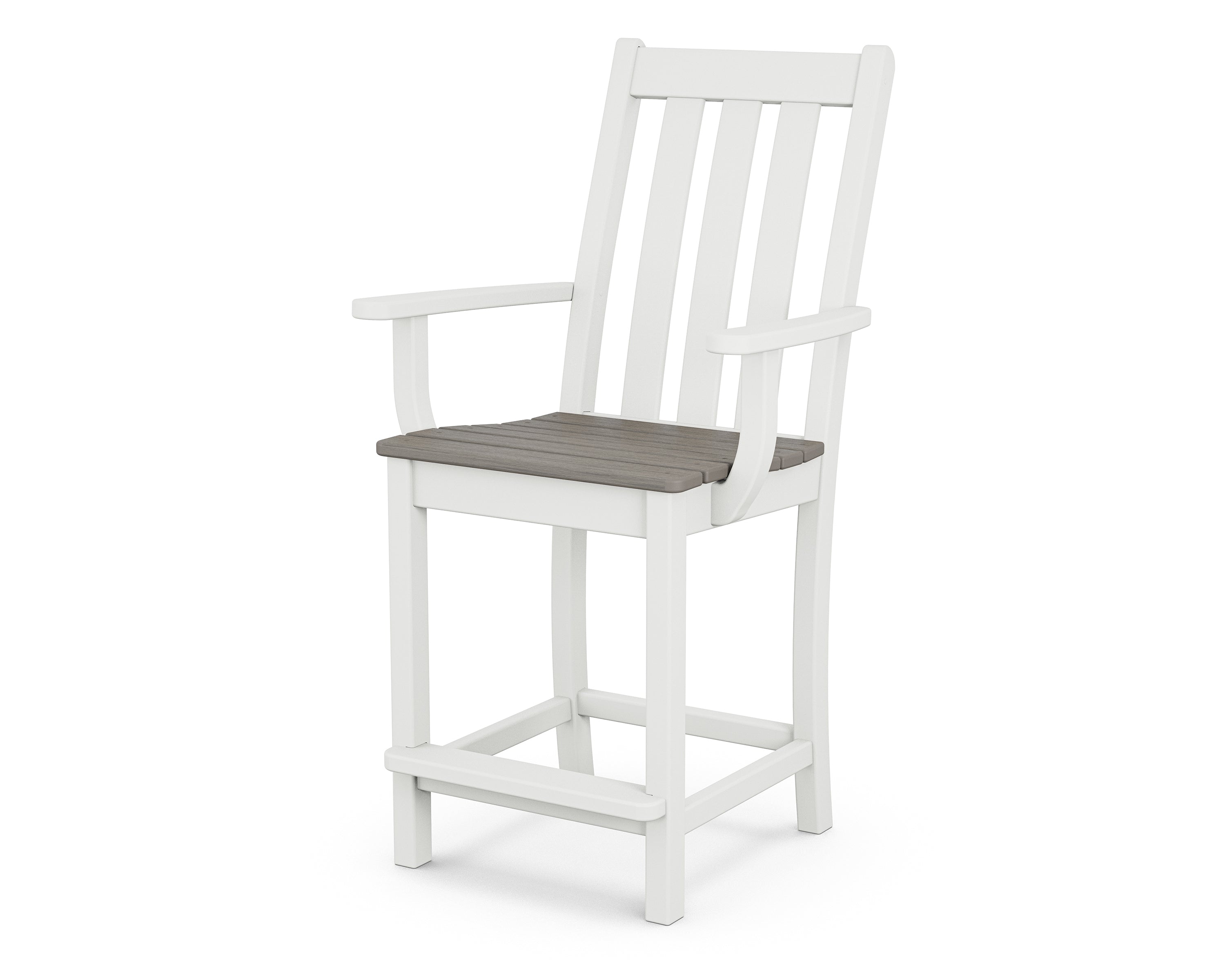 POLYWOOD Vineyard Counter Arm Chair