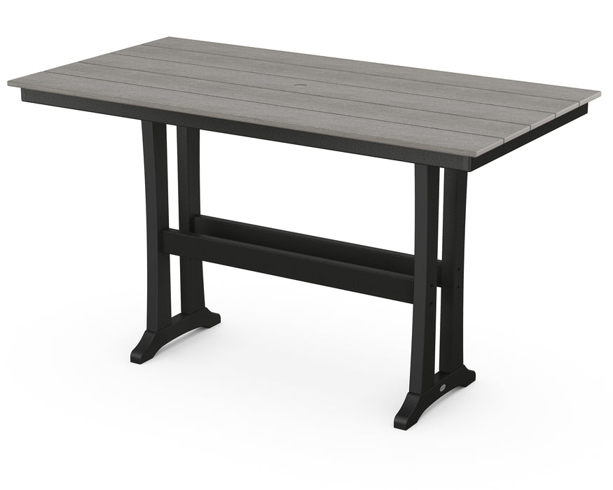 POLYWOOD Farmhouse Trestle 37" x 72" Bar Table