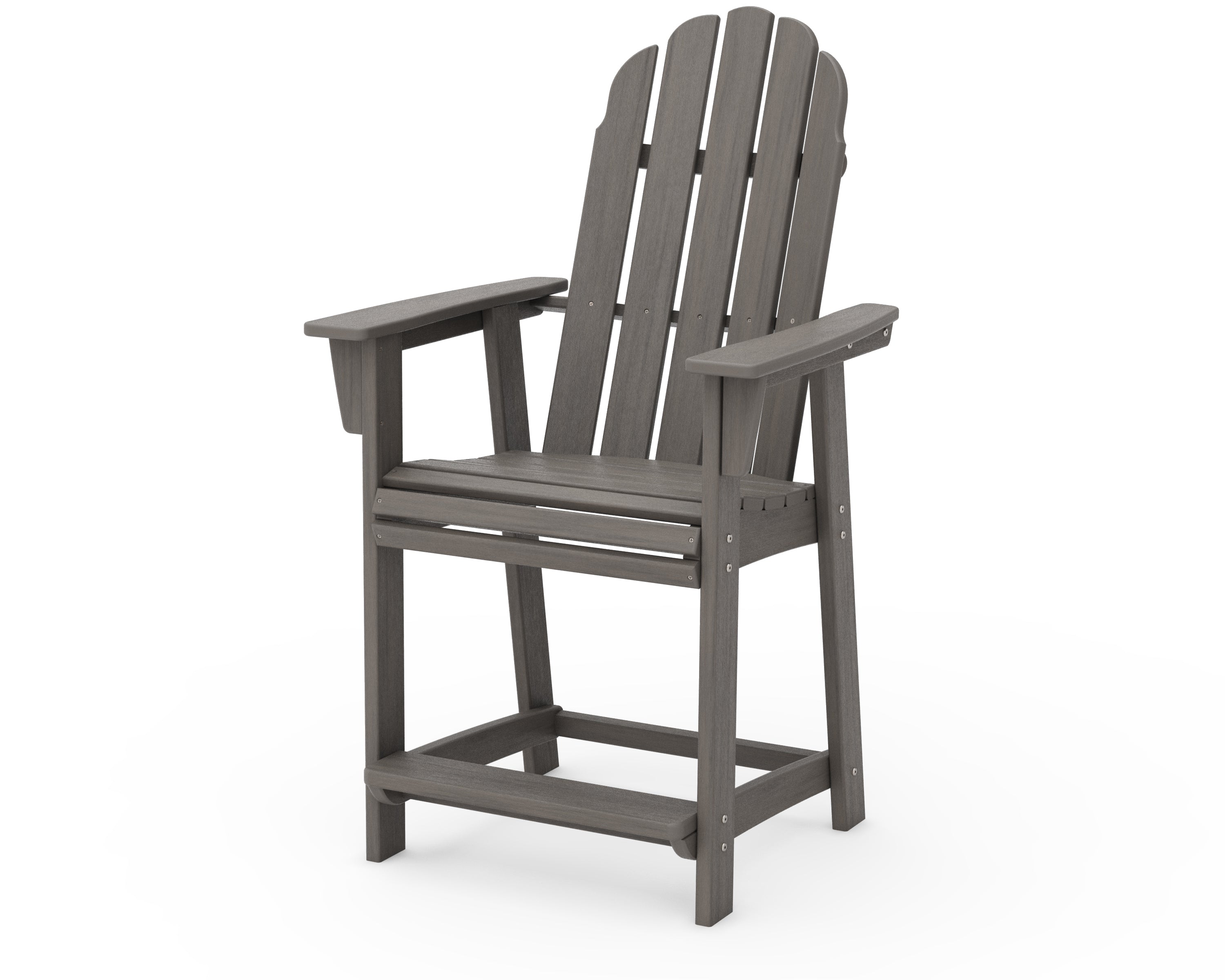 POLYWOOD Vineyard Curveback Adirondack Counter Chair