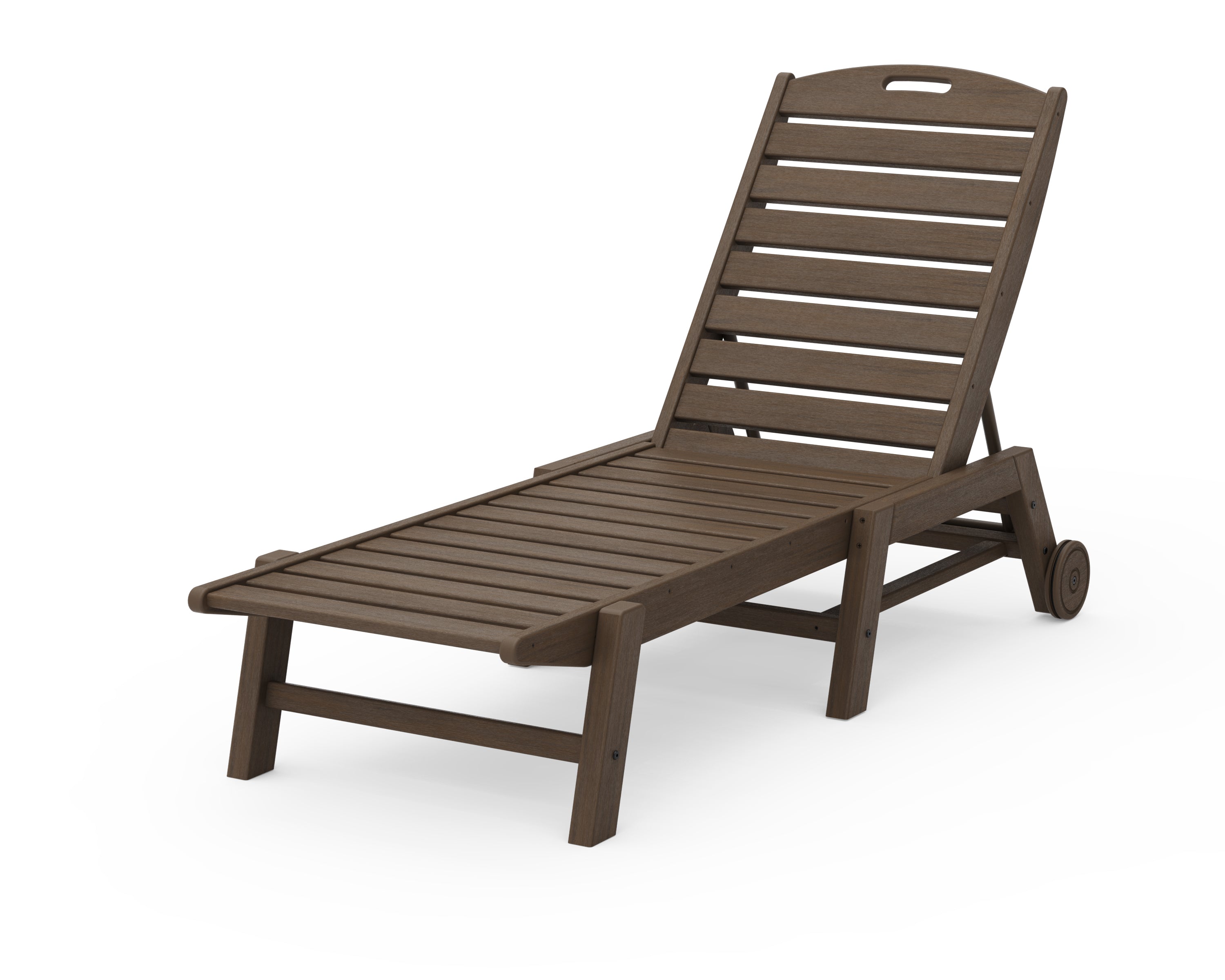 POLYWOOD Nautical Chaise w/ Wheels - Stackable