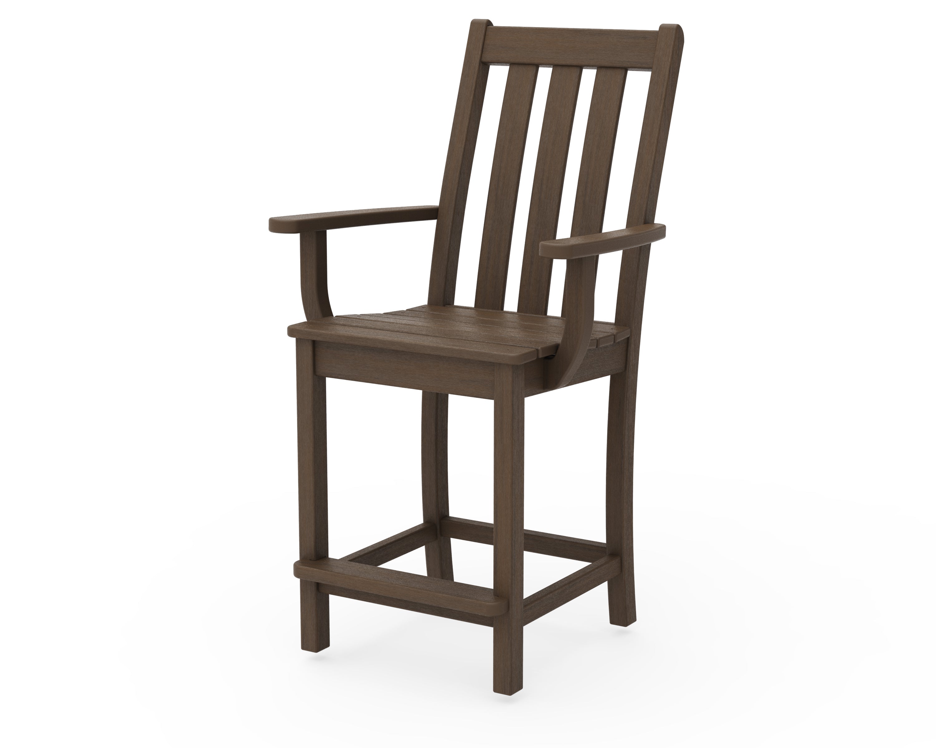 POLYWOOD Vineyard Counter Arm Chair