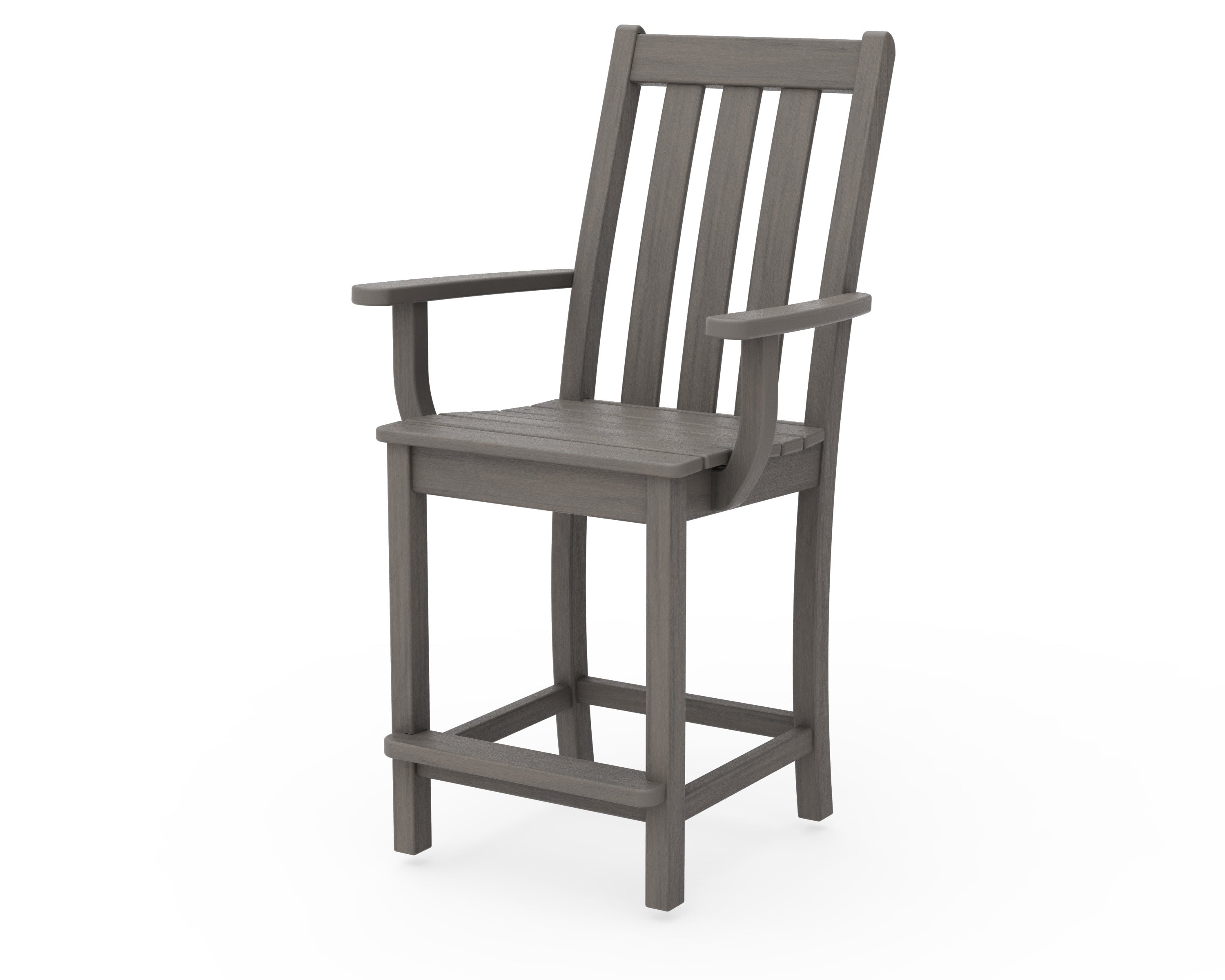 POLYWOOD Vineyard Counter Arm Chair