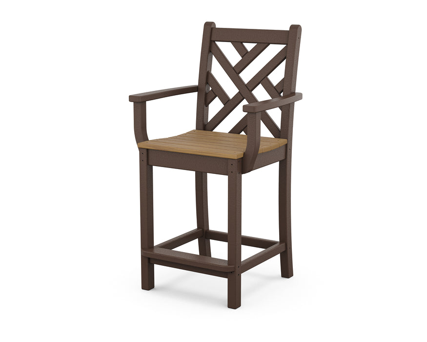 POLYWOOD Chippendale Counter Arm Chair