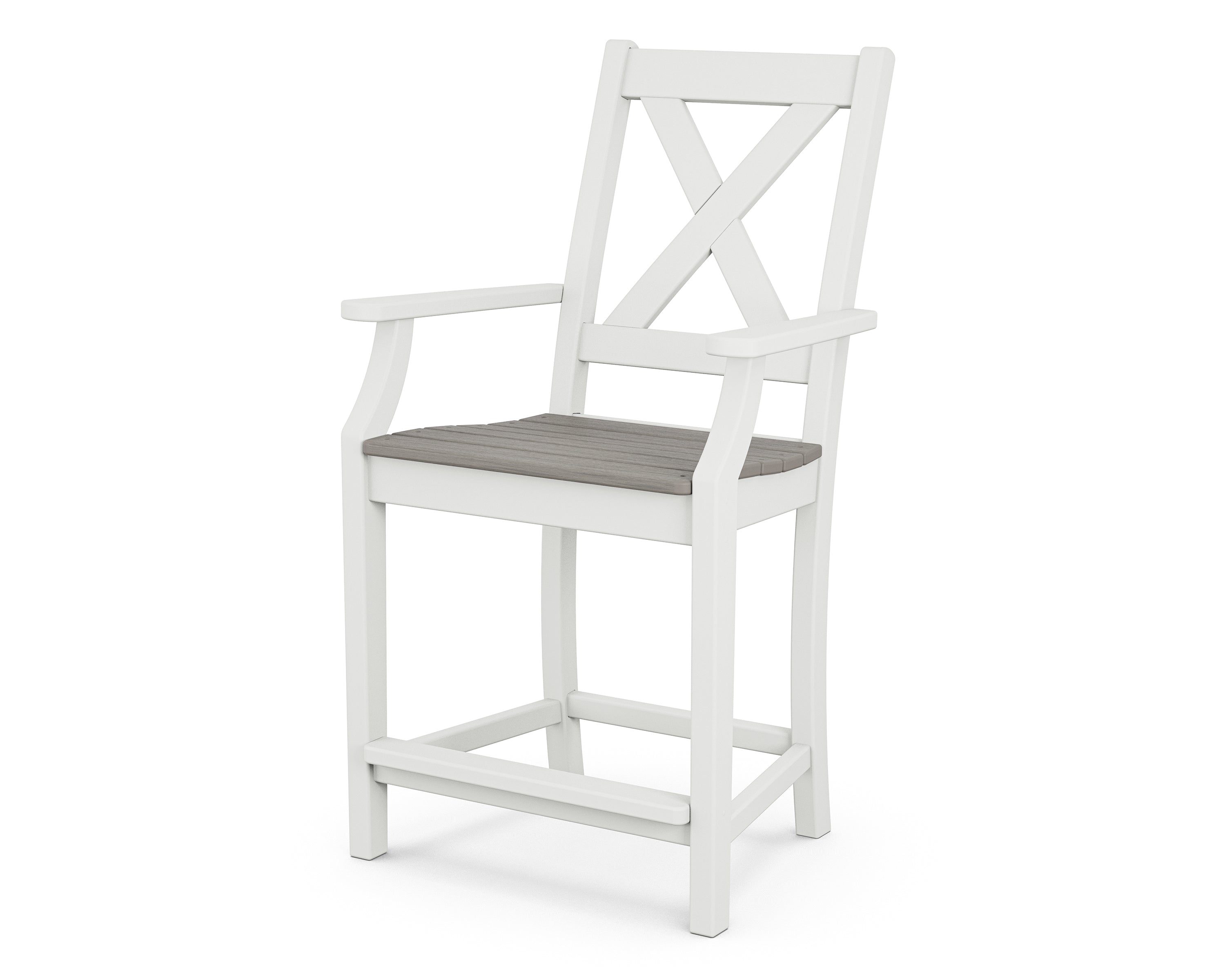 POLYWOOD Braxton Counter Arm Chair