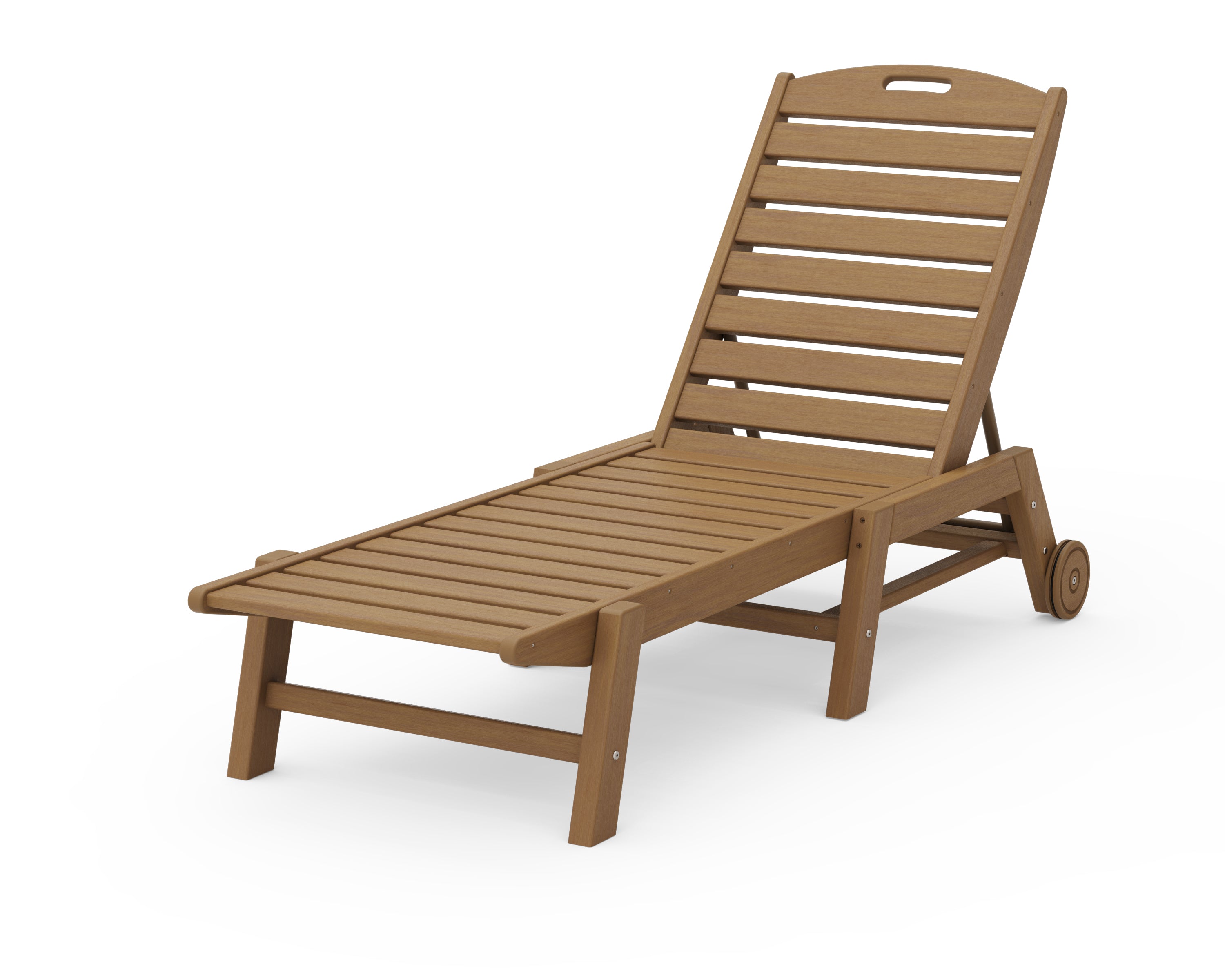 POLYWOOD Nautical Chaise w/ Wheels - Stackable