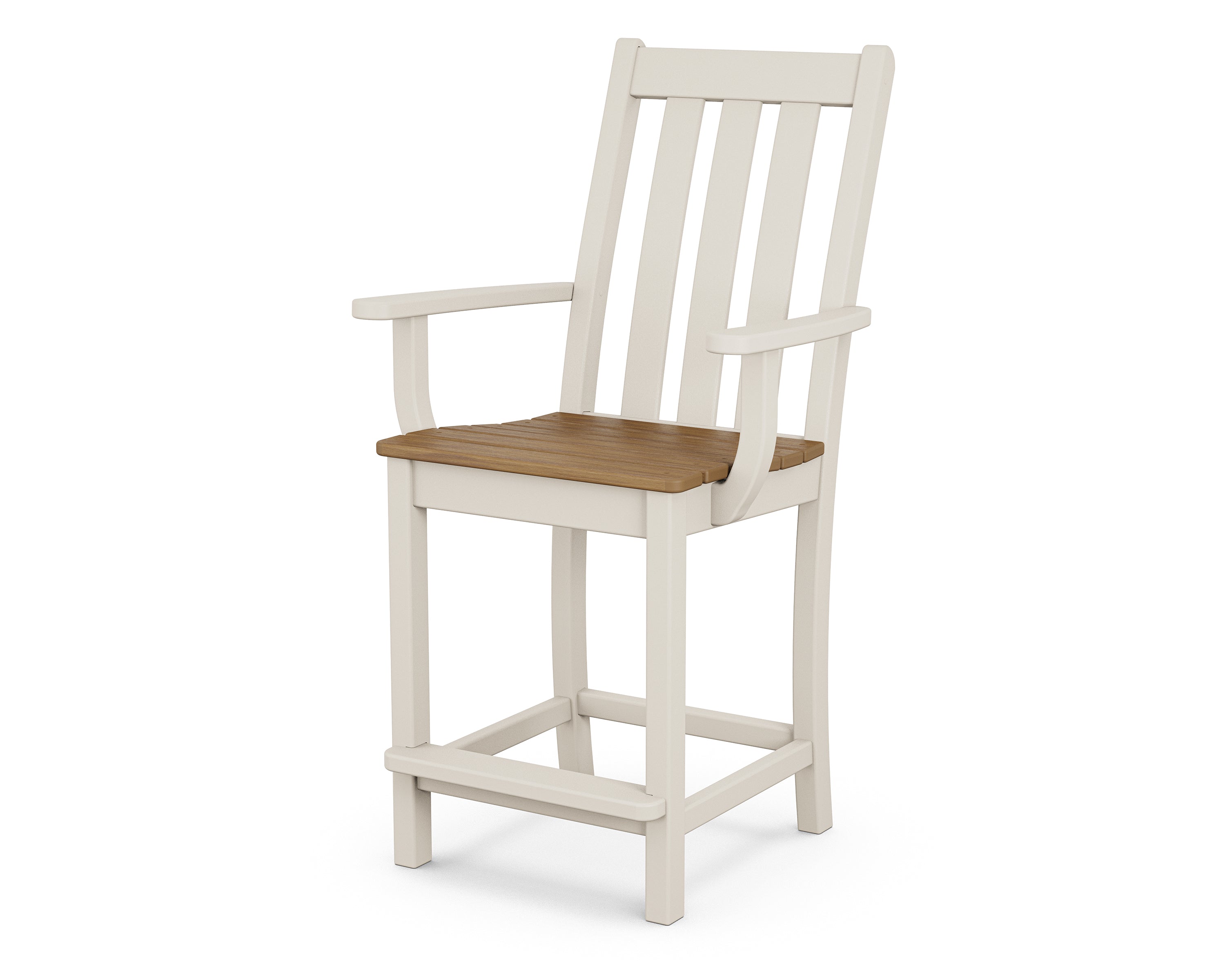 POLYWOOD Vineyard Counter Arm Chair