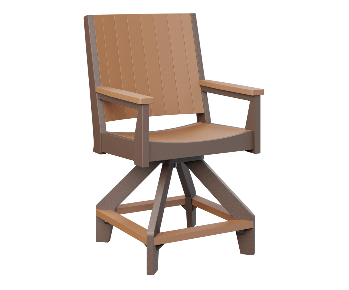 Berlin Gardens Mayhew Chat Swivel Counter Chair