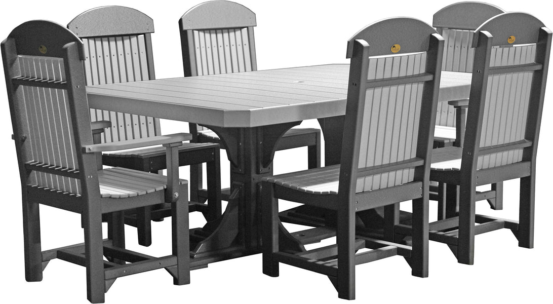 LuxCraft 4' x 6' Rectangle Table Set #2