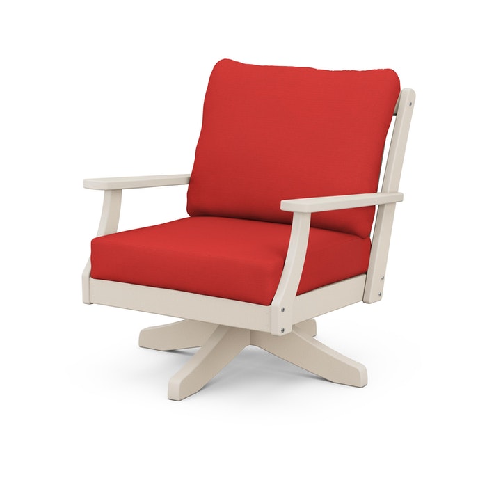POLYWOOD Braxton Deep Seating Swivel Chair