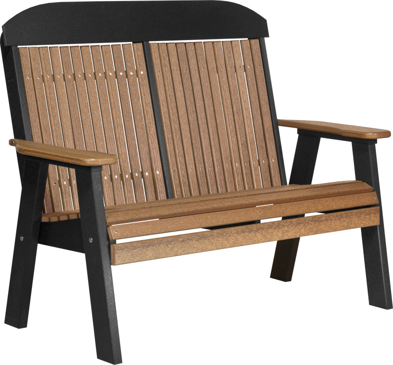 LuxCraft 4' Classic Highback Bench