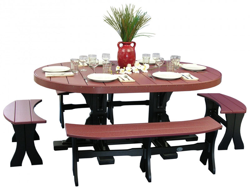 LuxCraft 4' x 6' Oval Table Set #3