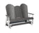 Berlin Gardens Comfo-Back Three Seat Glider with Console