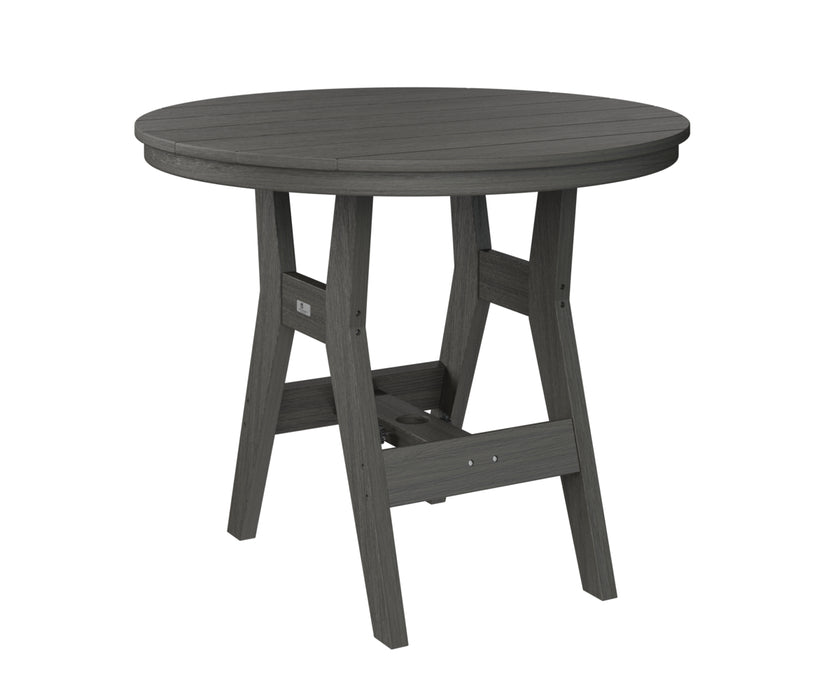 counter height patio table with umbrella hole Berlin Gardens Harbor 38" Round Table - Counter Height