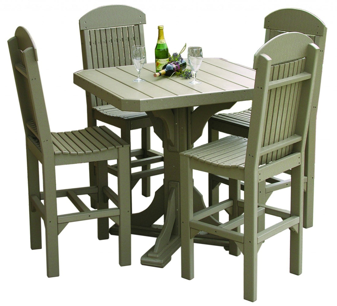 LuxCraft 41" Square Table Set #1