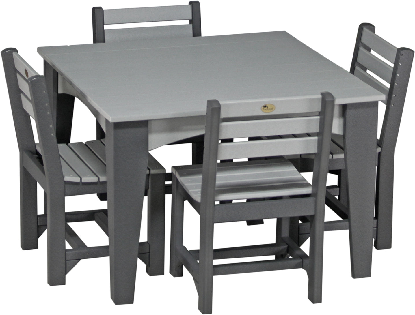 LuxCraft 44" Island Dining Table Set - Amish Yard