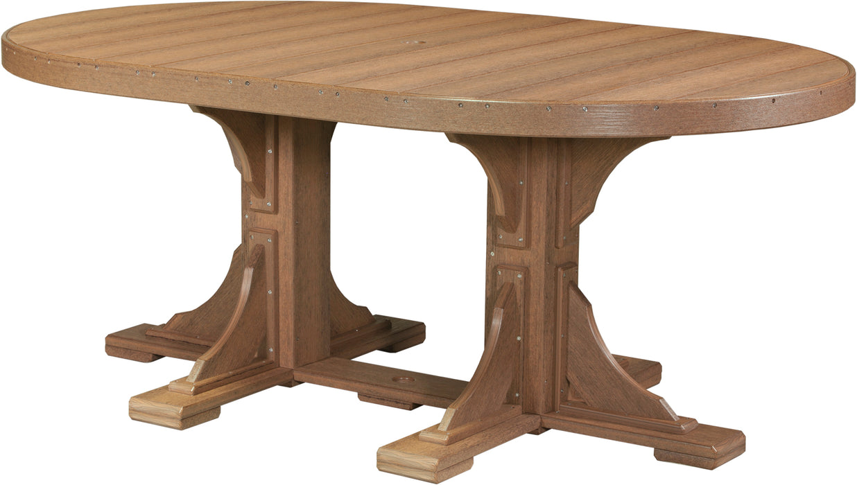 LuxCraft 4' x 6' Oval Table - Dining Height