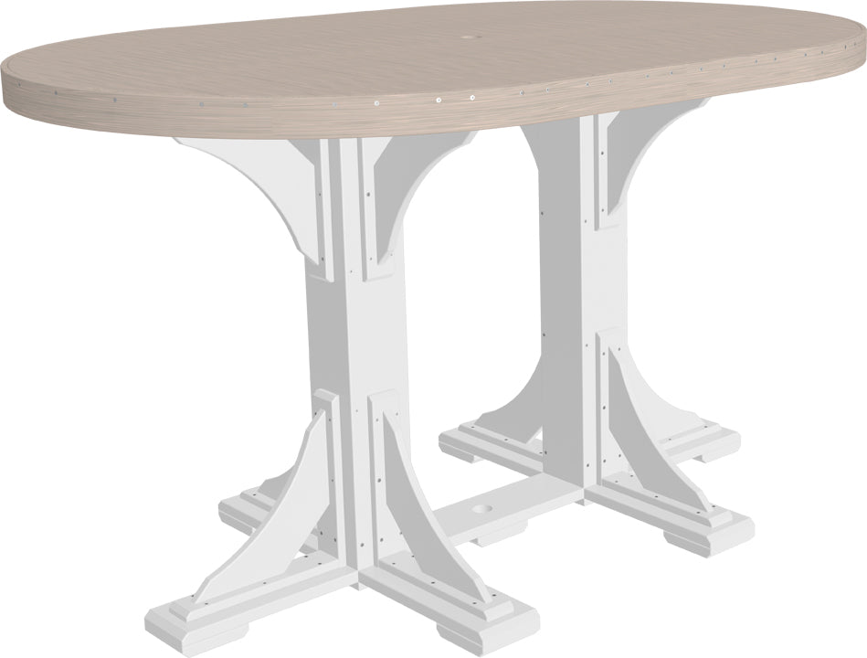 LuxCraft 4' x 6' Oval Table Set #1