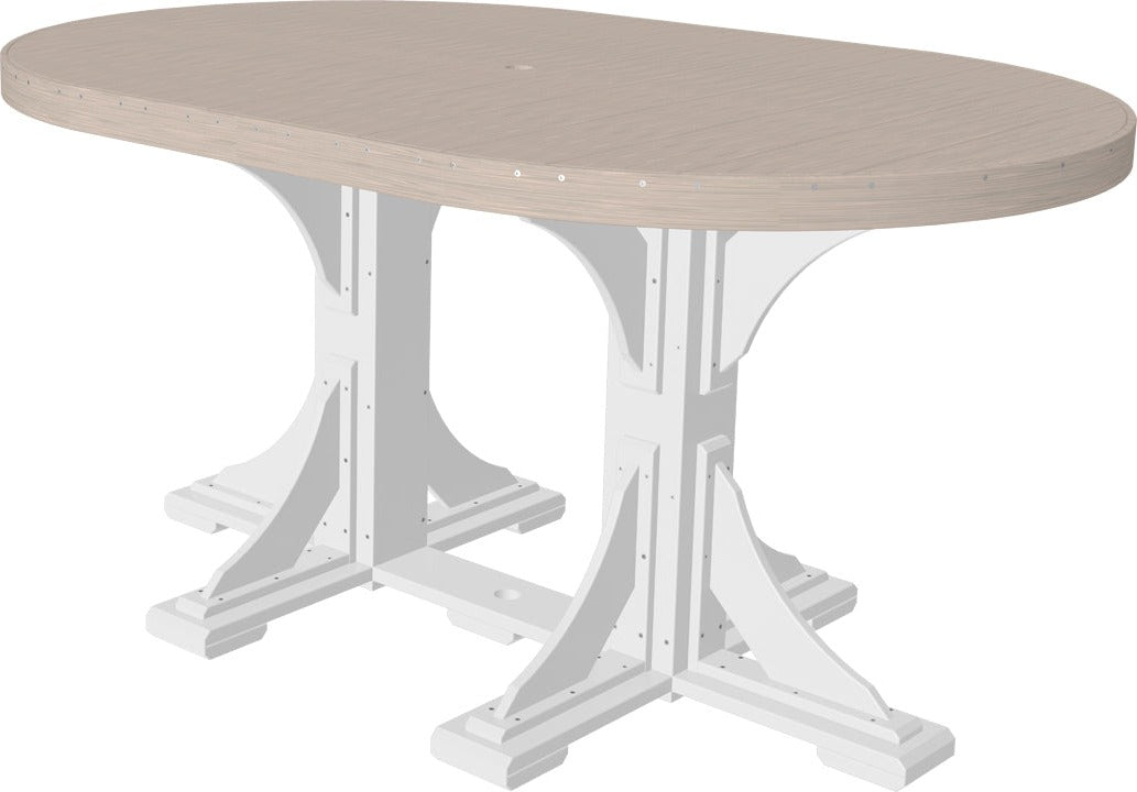 LuxCraft 4' x 6' Oval Table - Counter Height