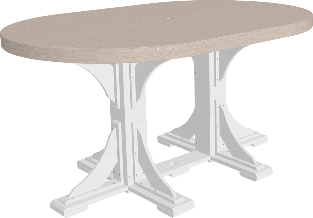 LuxCraft 4' x 6' Oval Table Set #1