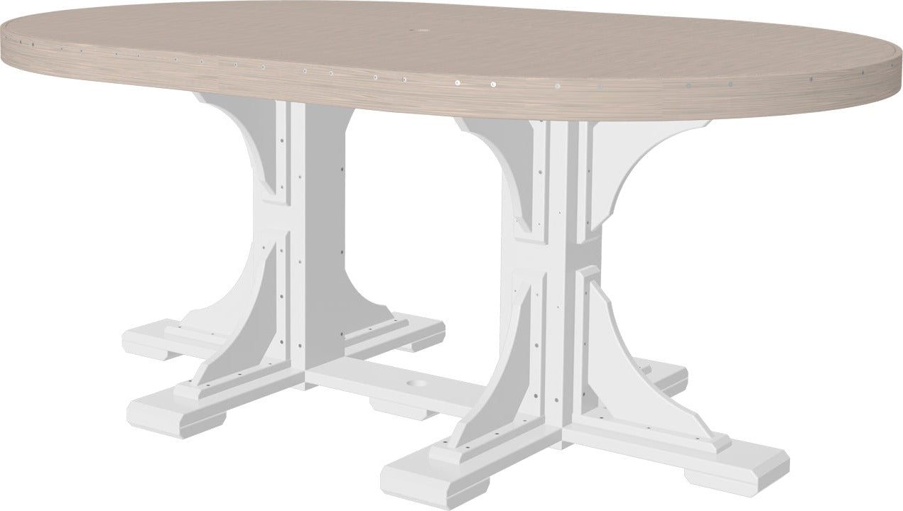 LuxCraft 4' x 6' Oval Table - Dining Height