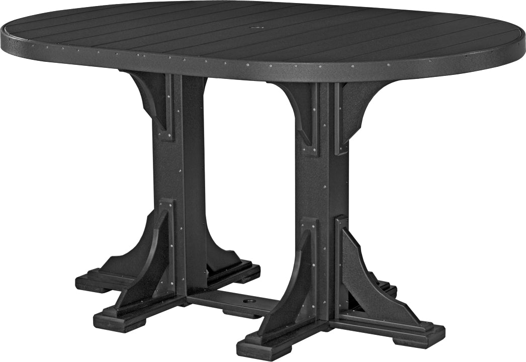 LuxCraft 4' x 6' Oval Table Set #1