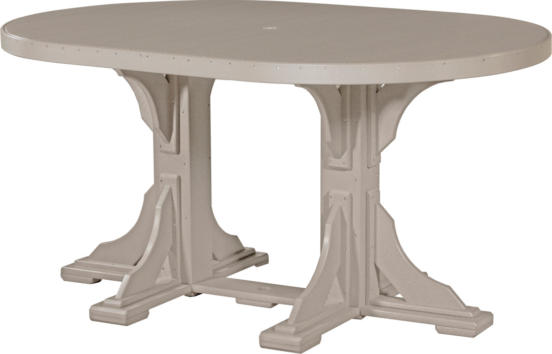 LuxCraft 4' x 6' Oval Table - Counter Height