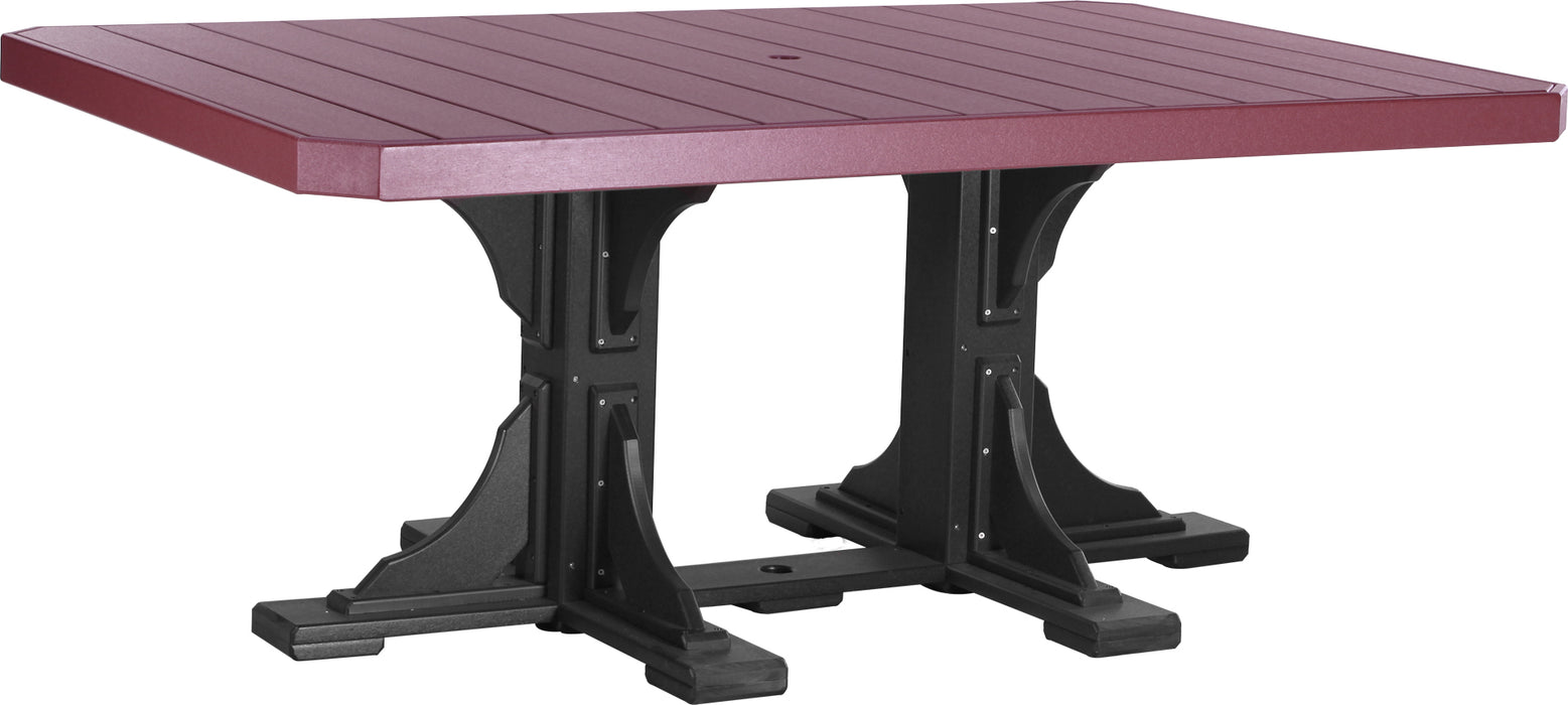 LuxCraft 4' x 6' Rectangular Table - Dining Height