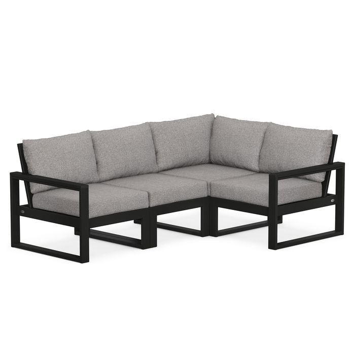 POLYWOOD EDGE 4-Piece Modular Deep Seating Set