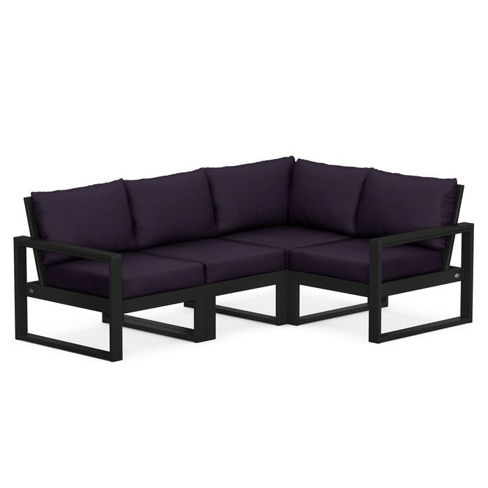 POLYWOOD EDGE 4-Piece Modular Deep Seating Set