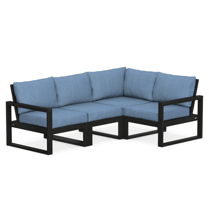 POLYWOOD EDGE 4-Piece Modular Deep Seating Set