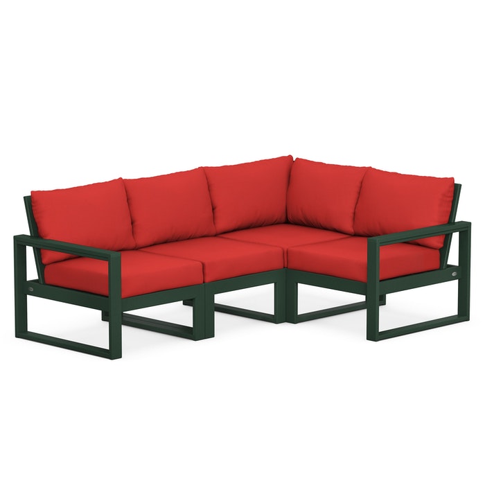 POLYWOOD EDGE 4-Piece Modular Deep Seating Set