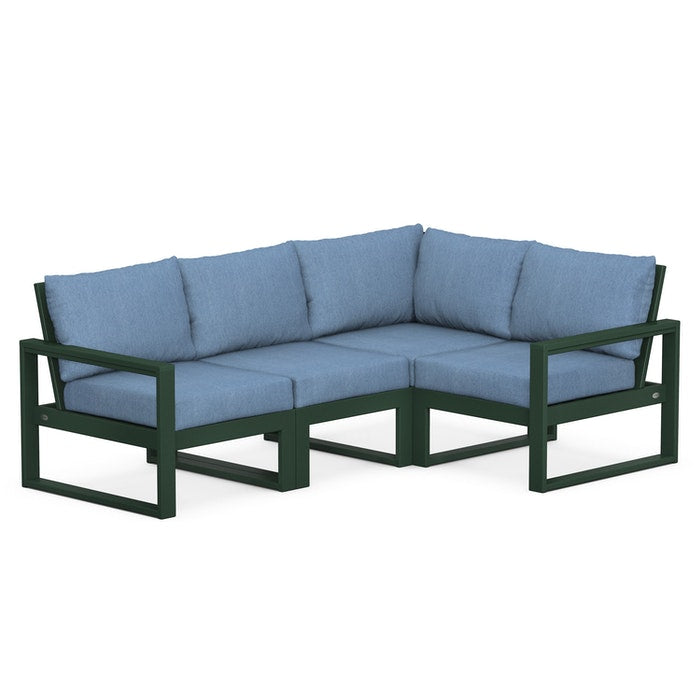 POLYWOOD EDGE 4-Piece Modular Deep Seating Set