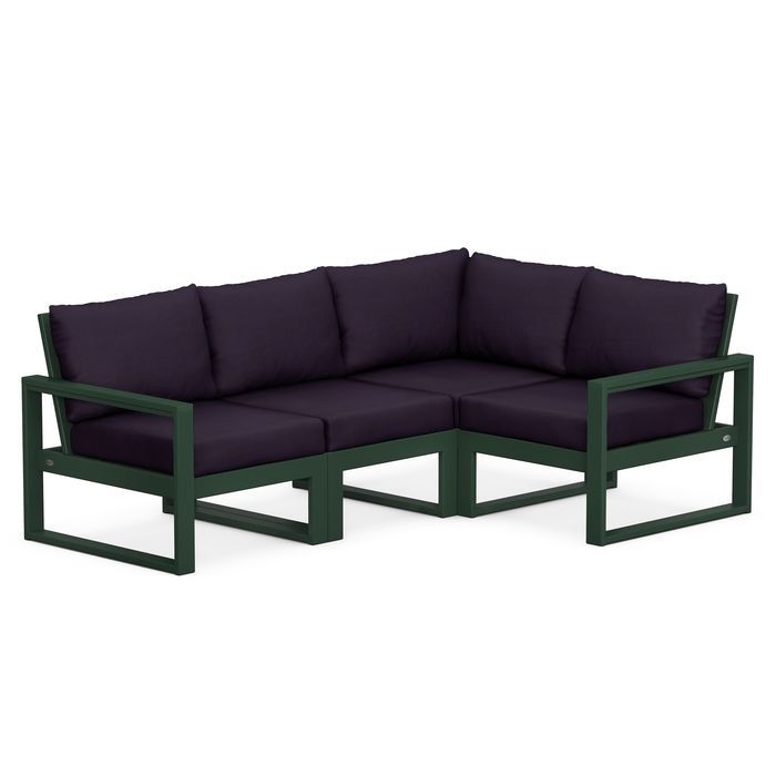 POLYWOOD EDGE 4-Piece Modular Deep Seating Set