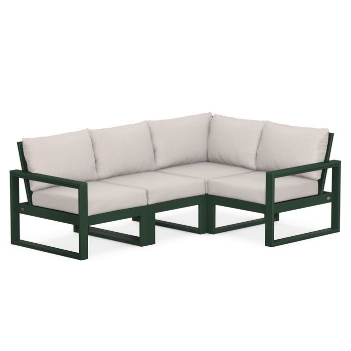 POLYWOOD EDGE 4-Piece Modular Deep Seating Set