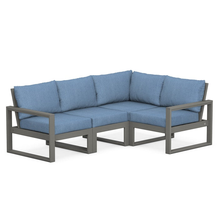 POLYWOOD EDGE 4-Piece Modular Deep Seating Set
