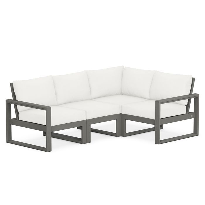 POLYWOOD EDGE 4-Piece Modular Deep Seating Set
