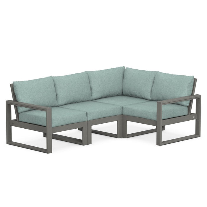 POLYWOOD EDGE 4-Piece Modular Deep Seating Set