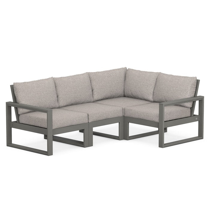 POLYWOOD EDGE 4-Piece Modular Deep Seating Set