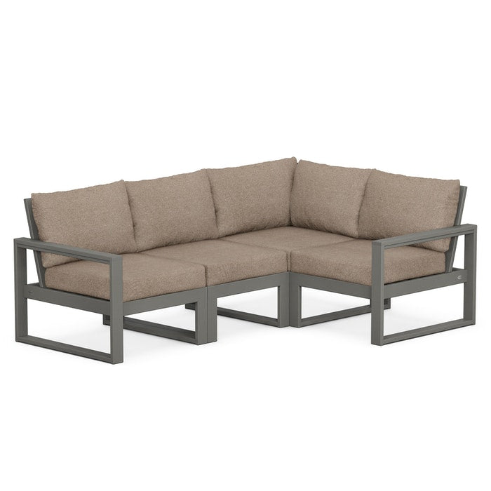 POLYWOOD EDGE 4-Piece Modular Deep Seating Set