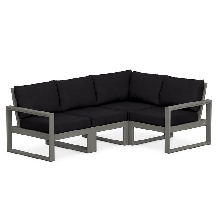 POLYWOOD EDGE 4-Piece Modular Deep Seating Set