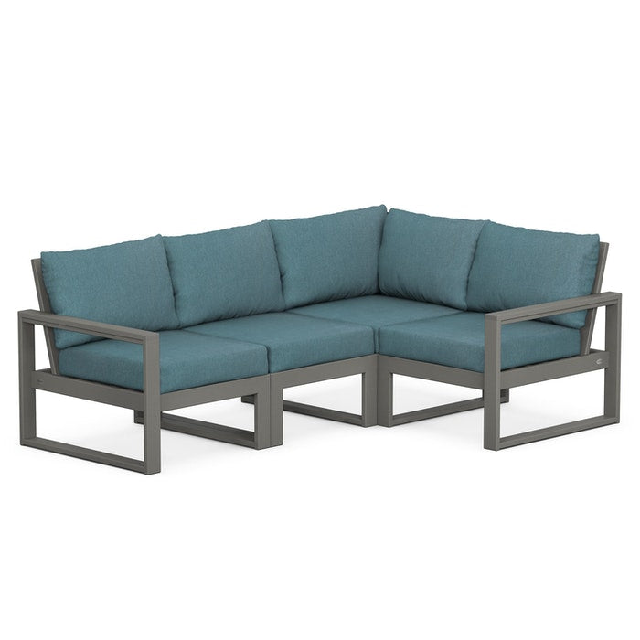 POLYWOOD EDGE 4-Piece Modular Deep Seating Set