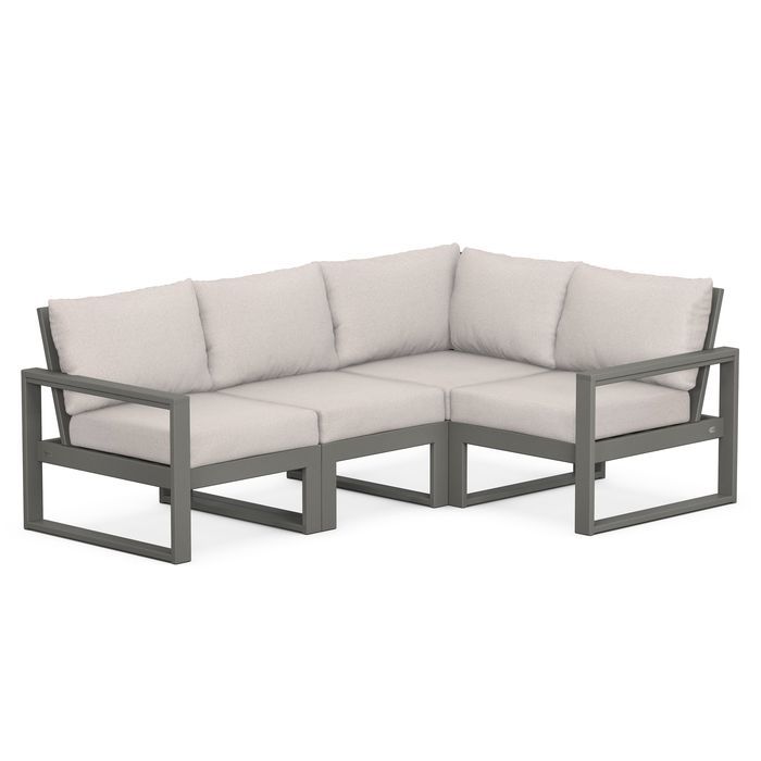 POLYWOOD EDGE 4-Piece Modular Deep Seating Set