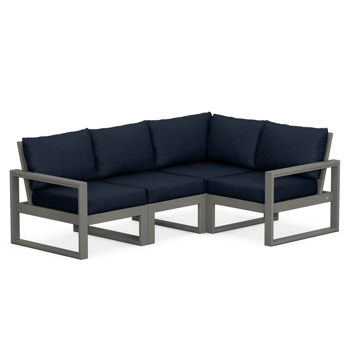 POLYWOOD EDGE 4-Piece Modular Deep Seating Set