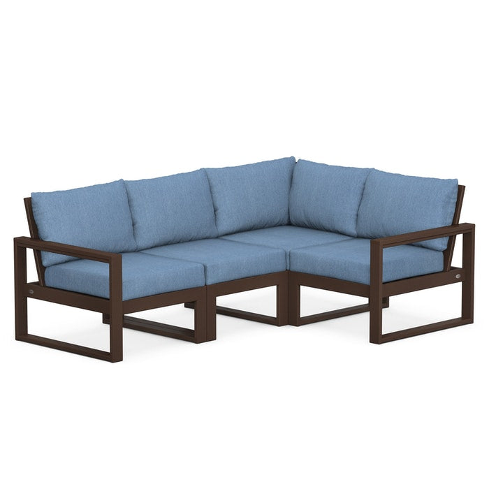 POLYWOOD EDGE 4-Piece Modular Deep Seating Set